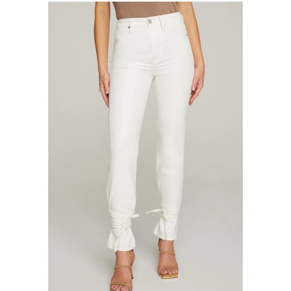 GOOD AMERICAN | Good American Good Boy Wrap Jeans White Size 4 - Picture 1 of 15